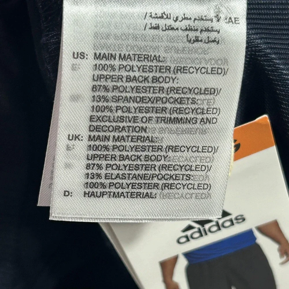 Adidas AEROREADY Track Pants Mens 2XL Blue Regular Fit Training Elastic IL1408